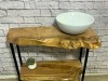 Фото: Мебель для ванной комнаты из массива ценных пород дерева